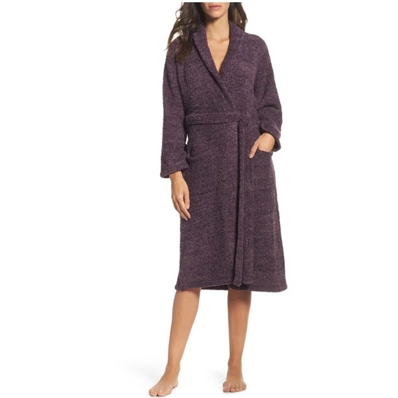 Barefoot Dreams Other - Barefoot Dreams Purple Cozychic Long Robe Size 1 Missing Belt